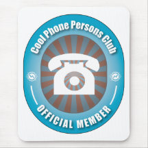 Cool Phone Persons Club Mouse Mats