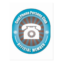 Cool Phone Persons Club Post Card