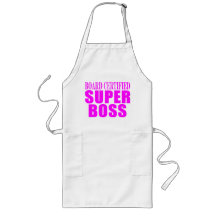 Cool Pink Gifts for Bosses : Super Boss Aprons