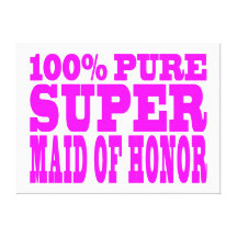 Cool Pink Maids of Honour : Super Maid of Honour Canvas Print