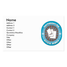 Cool Publishers Club Business Card Templates