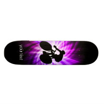 Cool Purple Cycling Skateboard