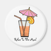 Cool Refreshing Drink Refrigerator Magnets