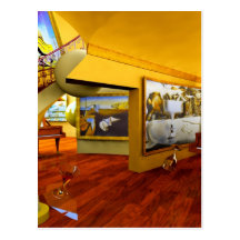 Cool Rooms by Lenny art Postcard