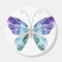 Cool Shades Rainbow Wings Butterfly Magnets