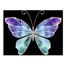 Cool Shades Rainbow Wings Butterfly Post Card