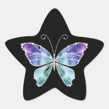 Cool Shades Rainbow Wings Butterfly Stickers