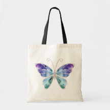 Cool Shades Rainbow Wings Butterfly Tote Bags