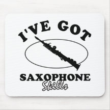 Cool soprano saxophone musical instrument designs mousepad