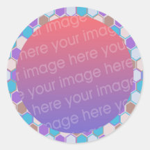 cool stained glass photo frame stickers