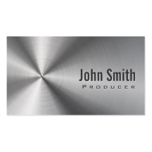 Cool Stainless Steel Producer Business Card