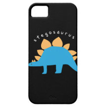 Cool Stegosaurus Dinosaur iPhone 5 Case Black