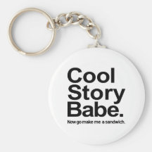 Cool story babe keychains