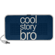 Cool Story Bro Navy Sans Serif iPhone Speaker