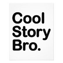 Cool Story Bro. Tell it Again Personalised Invitations