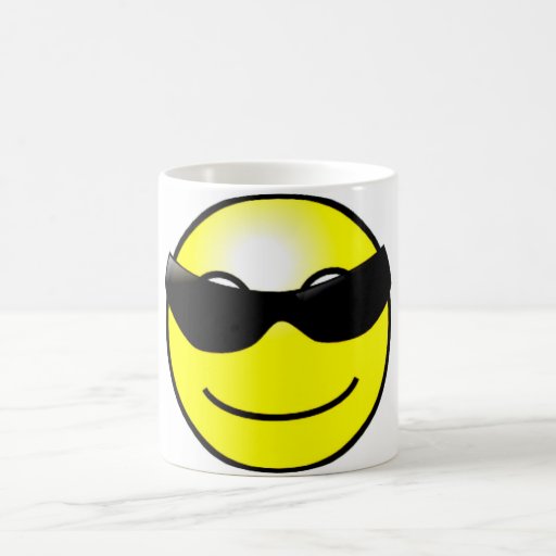 Cool Sunglasses Yellow Smiley Face Mug