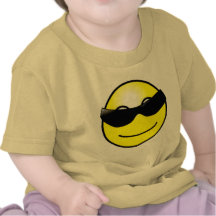Cool Sunglasses Yellow Smiley Face Shirts