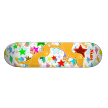 Cool T-Rex Dinosaur Skateboard with Your Name