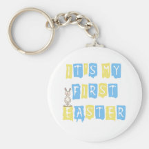 Cool Text 1st Easter (boy) T-shirts and Gifts Keychain