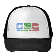 Cool trumpet player trucker hats