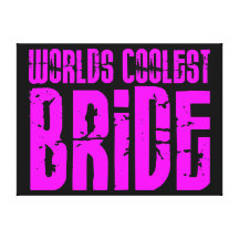 Cool Weddings & Brides : Pink Worlds Coolest Bride Gallery Wrap Canvas