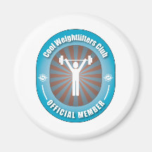 Cool Weightlifters Club Fridge Magnets