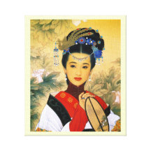 Cool young beautiful chinese prince Guo Jin art Canvas Prints