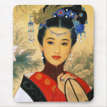 Cool young beautiful chinese prince Guo Jin art Mouse Pad