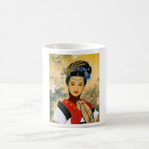 Cool young beautiful chinese princess Guo Jin art Coffee Mugs