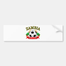 Cool Zambian soccer designs Bumper Sticker
