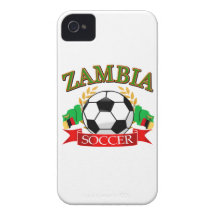 Cool Zambian soccer designs Case-Mate iPhone 4 Cases