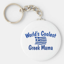 Coolest Greek Mama Keychain