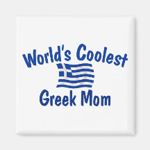 Coolest Greek Mum Fridge Magnet