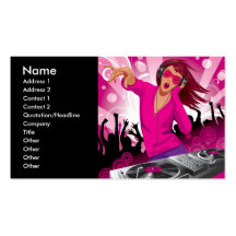 coolmusic5, Name, Address 1, Address 2, Contact... Business Card Template