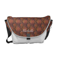 Copper Abstract Messenger Bag