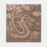 Copper Dragon on Brown Leather Texture notepads