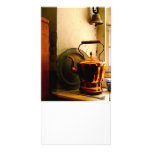 Copper Tea Kettle on Windowsill Custom Photo Card