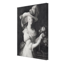 Copy of a Portrait of Marie-Antoinette Stretched Canvas Print
