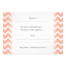 Coral and White Zig Zag Pattern. Announcements