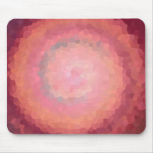 Coral Circular Mousepad