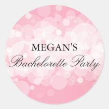 Coral Confetti Bachelorette Party Sticker
