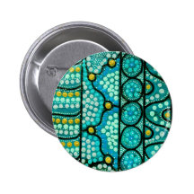 Coral Journey Pinback Buttons