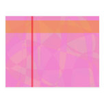 Coral Pink Marble Minimalism postcards