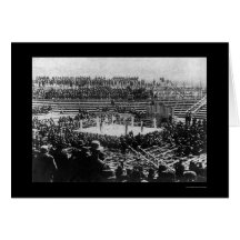 Corbett vs. Fitzsimmons Boxing Match 1897 Greeting Cards