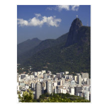 Corcovado overlooking Rio de Janeiro, Brazil Postcards