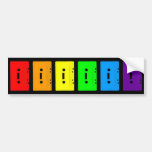 Corey Tiger 80s Cassette Tapes Rainbow bumper stickers