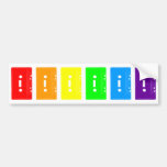 Corey Tiger 80s Cassette Tapes Rainbow bumper stickers