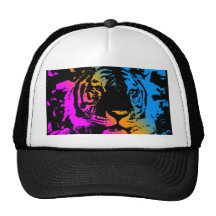 COREY TIGER 80's NEW WAVE TIGER FACE Mesh Hats