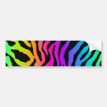 Corey Tiger 80s Rainbow Tiger Stripes bumper stickers