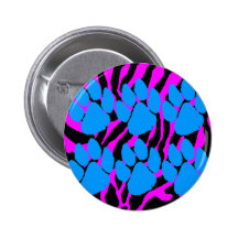 COREY TIGER 80s RETRO BLUE CLAWS PINK STRIPES